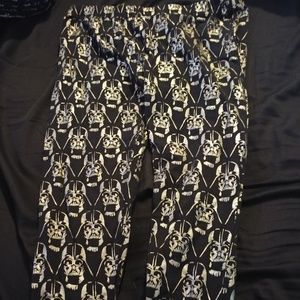 Girl's gold Darth Vader Star Wars leggings